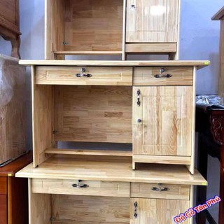 Bàn ghế làm việc văn phòng gỗ thông 1m – 1m2