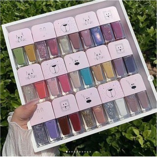 Nước sơn móng tay set kim tuyến khô nhanh xinh xắn (more colours please chat seller)  Nội Địa Trung