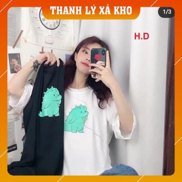 Áo đôi khủng long xanh HDU086