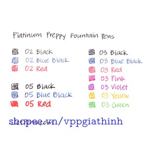 Bút máy Nhật Bản Preppy F03 (có sẵn 1 ống mực)