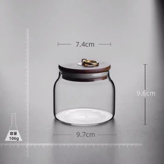 Hũ thuỷ tinh nắp gỗ 450ml