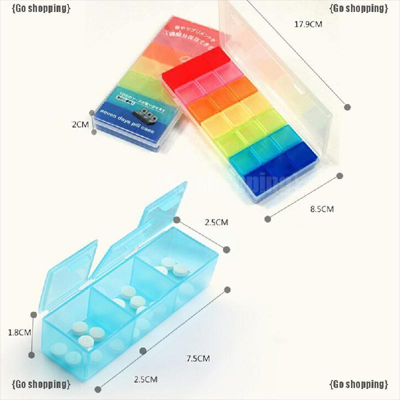 Hộp đựng thuốc phân chia liều lượng theo 7 ngày tiện dụng