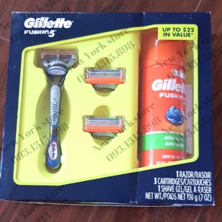 Set Gillette Fusion 5 món (như hình) nhập khẩu USA