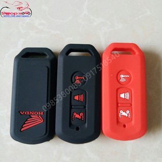 Bọc (Bao) Silicon Cho Chìa Smartkey SH 2017, sh mode (Đen ,đỏ)