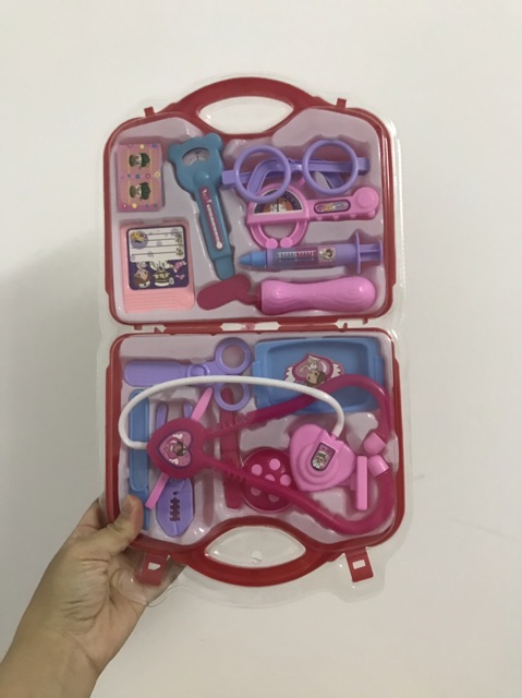 Bộ đồ chơi vali bác sĩ 14 món an toàn dành cho bé trai bé g XF7769-H