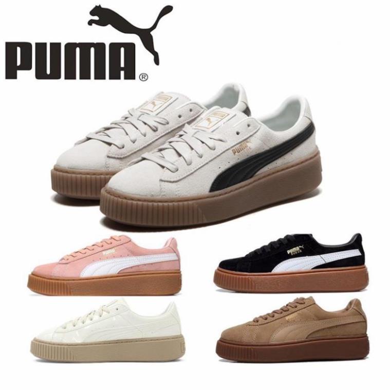 Giày Thể Thao Puma Da Lộn Độn Đế Thời Trang Cá Tính 🕸️ }
