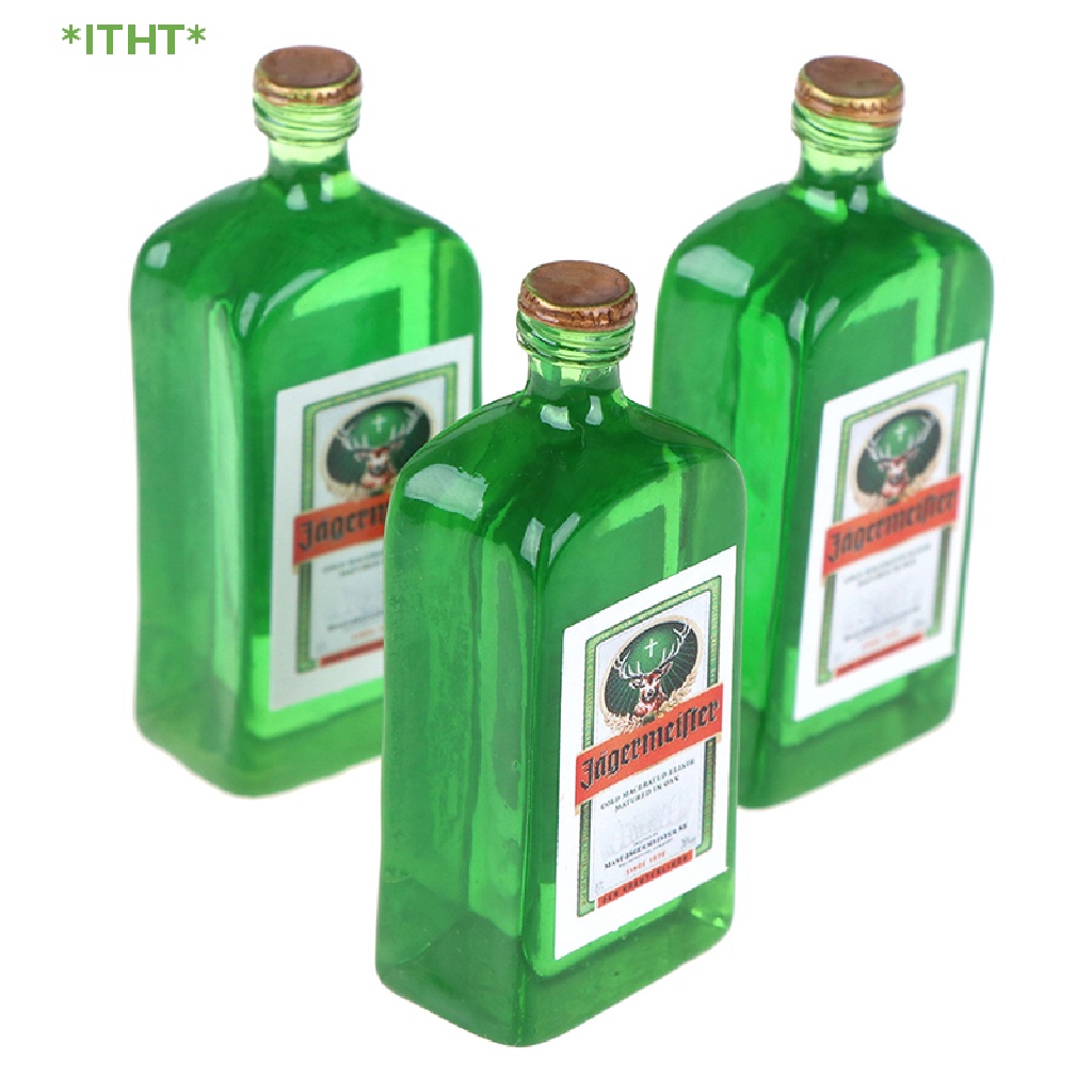 Set 4 Chai Rượu Vang Mini Tỉ Lệ 1: 12 Dùng Để Trang Trí Nhà Búp Bê Mới