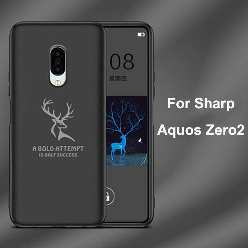 Ốp Lưng Mờ Ốp lưng Sharp Aquos Zero2 / SHV47 / SH-01M Vỏ Mềm Hoạt Hình Chống Va Đập Cho Sharp Zero 2