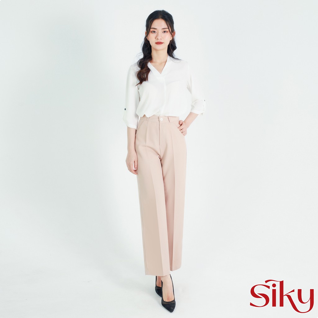 Quần ống rộng dáng dài 80cm - Siky