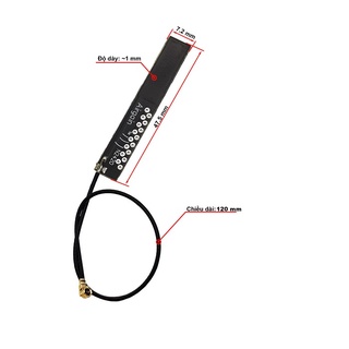 Anten Wifi 2.4G 4dBi đầu IPEX Cáp 20cm