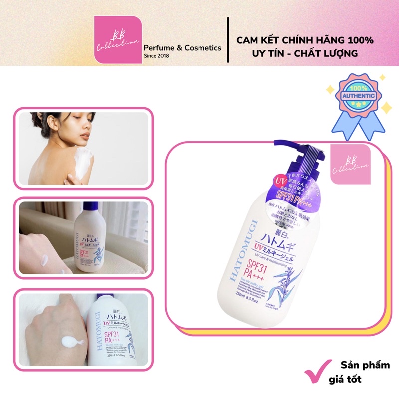 Sữa duõng thể chống nắng Hatomugi SPF 31 PA+++