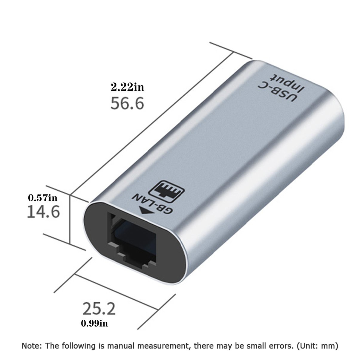 Đầu Chuyển Đổi Usb Type C Cái Sang Rj45 10 / 100 / 1000mbps | BigBuy360 - bigbuy360.vn