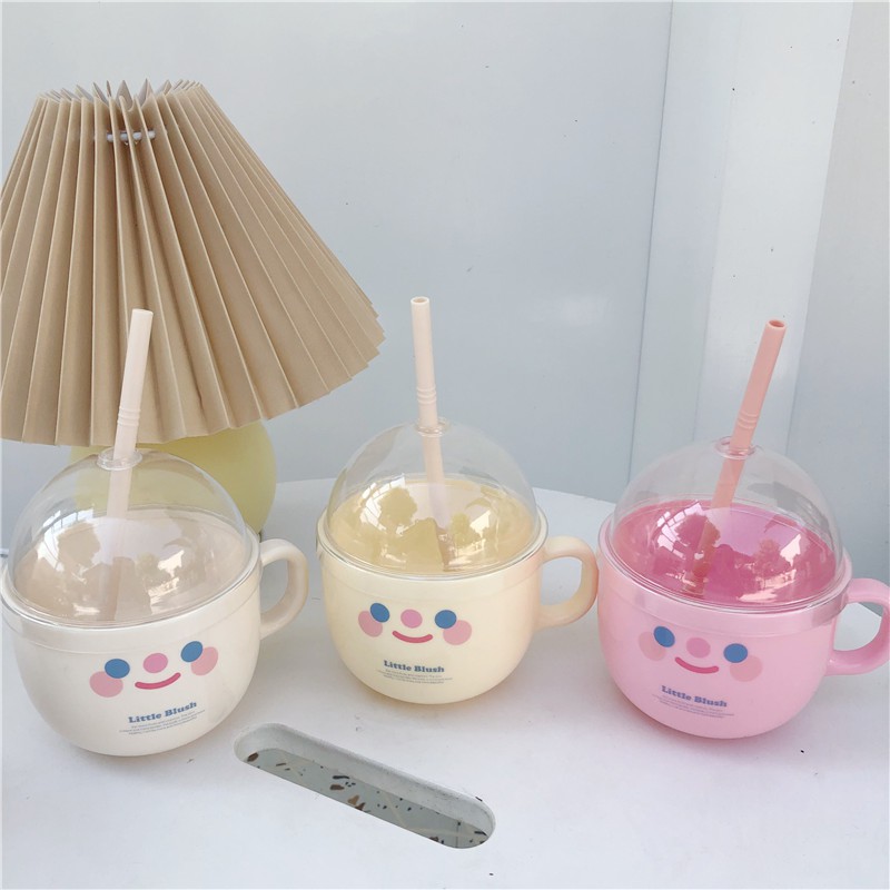 W&G  111 High temperature resistant water cup with straw cover, exquisite water cup, milk cup, breakfast cup, tea cup, beverage cup-500ML | BigBuy360 - bigbuy360.vn