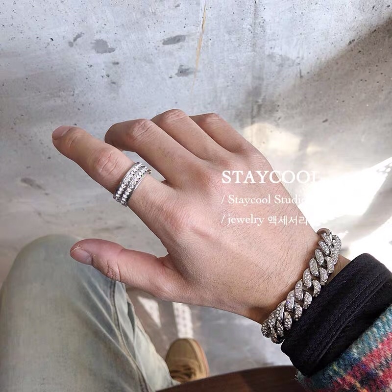 Nhẫn Đính Đá Kim Cương Nhân Tạo Nam Nữ - CW