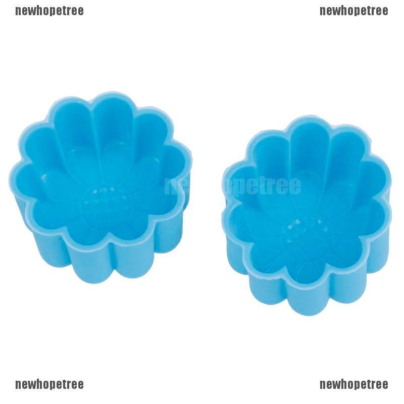 Khuôn làm bánh quy tạo hình hoa bằng silicon