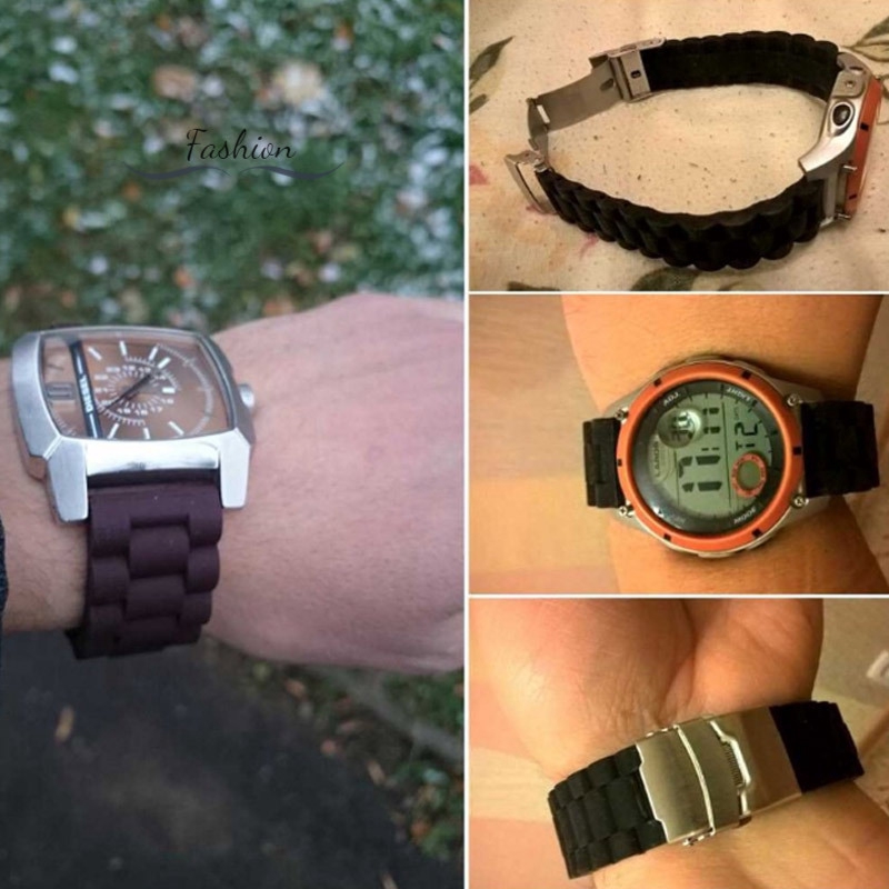 Dây Đeo Thay Thế Chất Liệu Silicon Thiết Kế Nhiều Lỗ Thời Trang