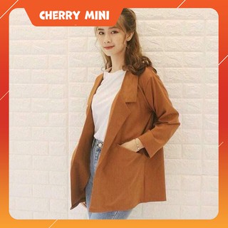 [Sẵn + Ảnh thật] Áo Vest Nữ Áo Blazer Nữ Màu Nâu Style Hàn Quốc Cực Xinh - VE1801
