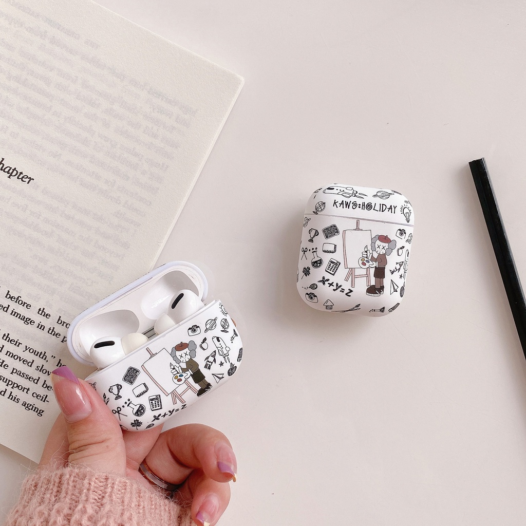 Vỏ Bọc TPU Bảo Vệ Hộp Đựng Tai Nghe Airpod 3/compatible AirPods 2 Pro Họa Tiết Hoạt Hình Kaws