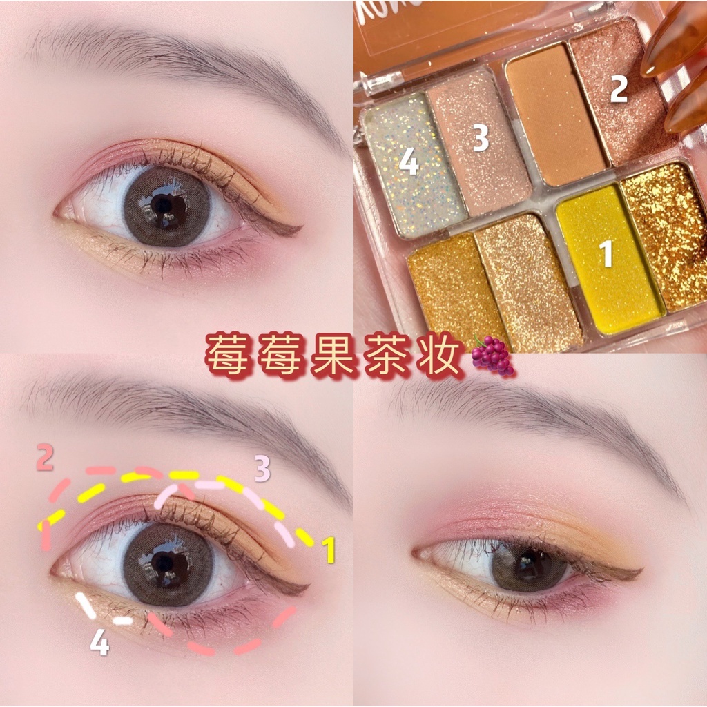 Bảng phấn mắt 8 màu sắc tố ngọc trai tự nhiên | BigBuy360 - bigbuy360.vn