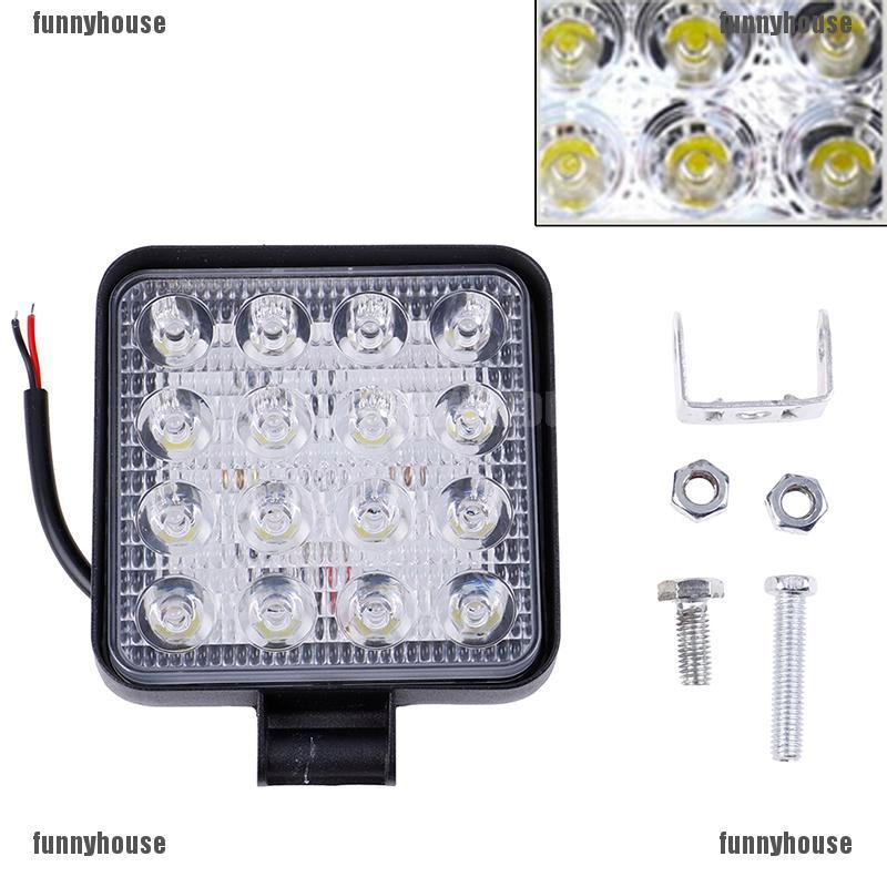 Bóng đèn LED hình vuông 4&quot; công suất 48W tiện dụng cho xe tải 12V 24V