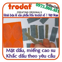 Mặt dấu, miếng cao su khắc theo yêu cầu