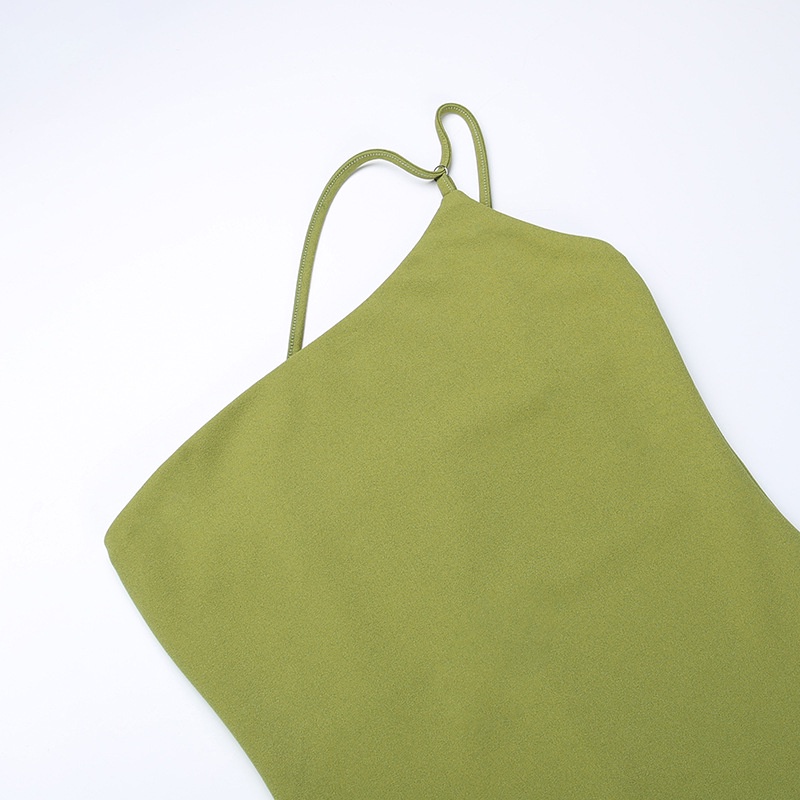 Đầm Nhung Sát Nách Hở Lưng Form Ôm Quyến Rũ