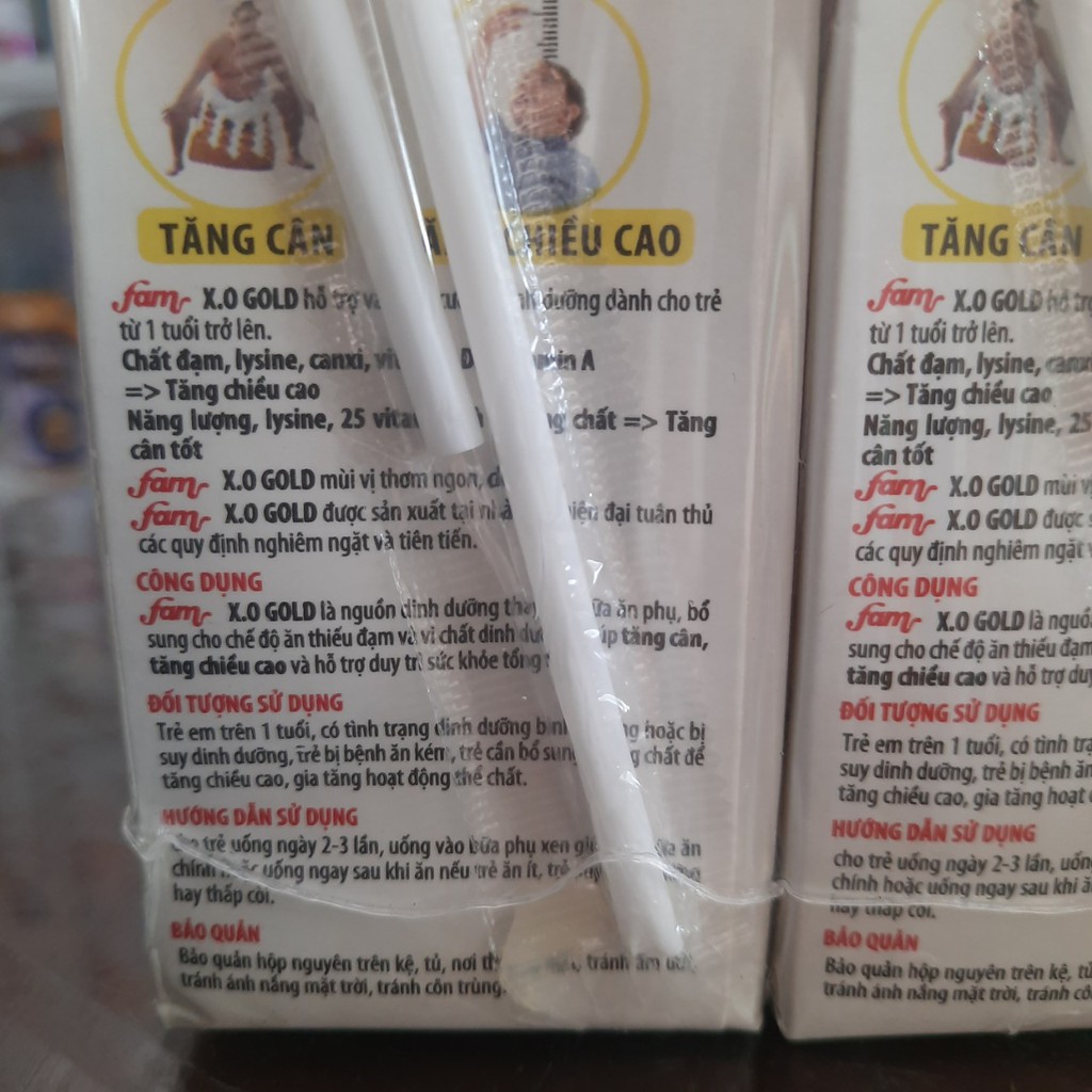 1 lốc sữa Fam XO 180ml