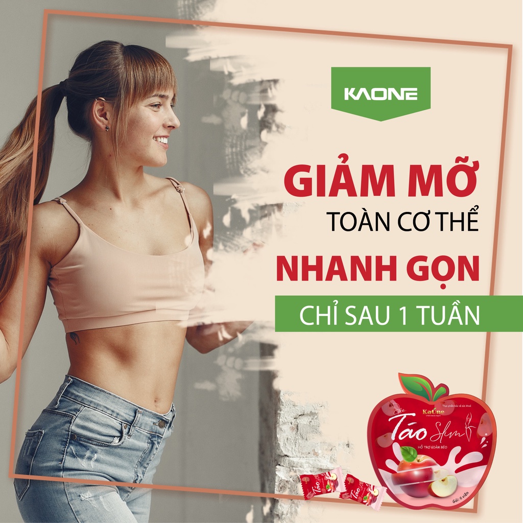 Kẹo Táo Giảm Cân kaone Slim Đốt Mỡ Hiệu Quả Chính Hãng