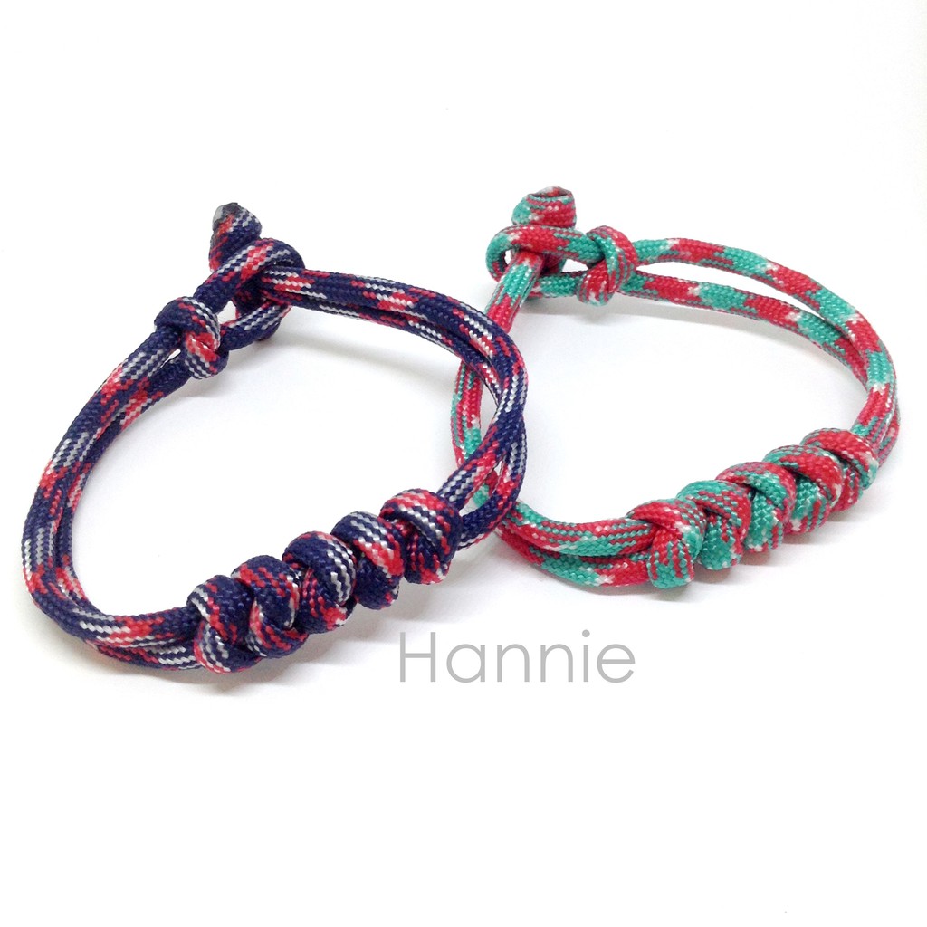 Vòng tay paracord khóa gài - Vòng sinh tồn dây dù 550 7 lõi đeo tay nam nữ