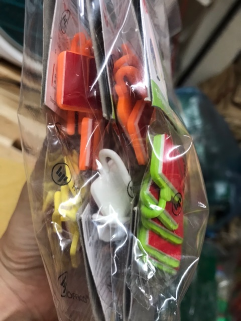 Combo 10gói móc vuông nhí nhiều màu Hofaco
