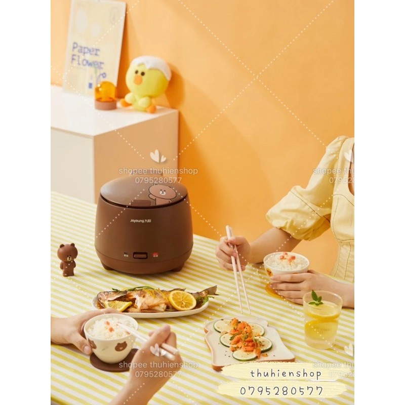 Joyoung / Nồi cơm vịt vàng Sally gấu Brown dung tích 1.5L / BH 12 tháng / Hàng chính hãng | BigBuy360 - bigbuy360.vn