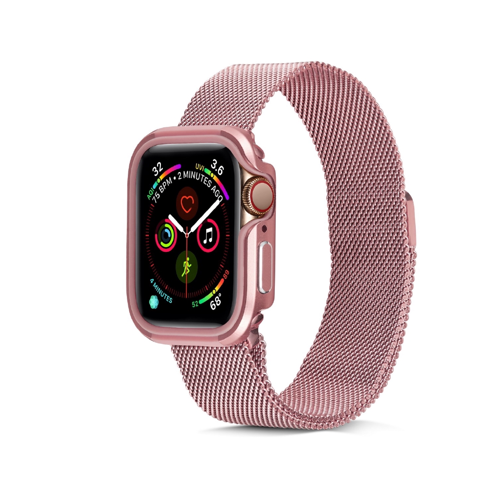 New Design Aluminum Alloy+TPU Case for Apple Watch Series 5 4 Cover 44mm 40mm Bumper High Quality Shell