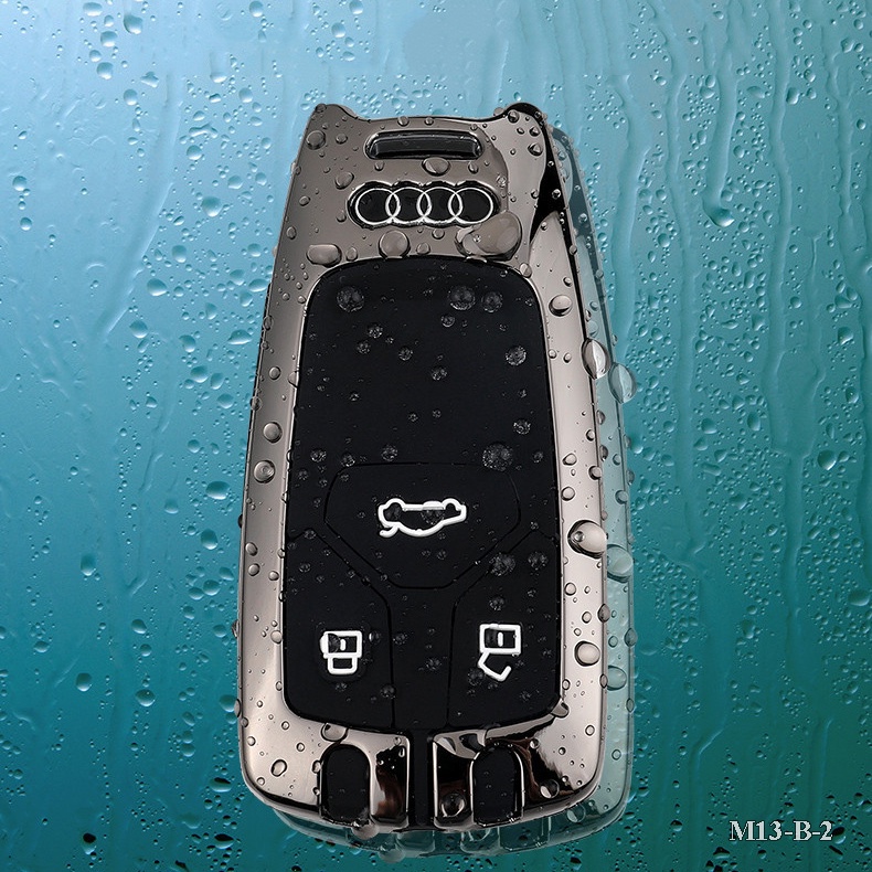 Vỏ ốp khoá xe hơi - Bọc chìa smartkey ô tô Audi Q7, A6, A4 - M13-B2