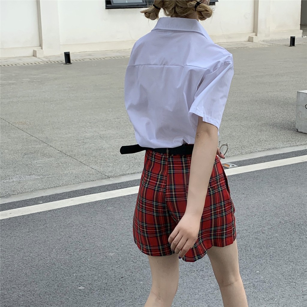 Quần Short Caro Lưng Cao Thời Trang 2021 Cho Nữ | BigBuy360 - bigbuy360.vn