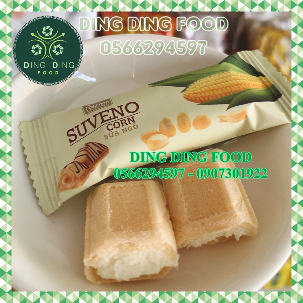 Mới - 500g Bánh Xốp Suveno Vị Bắp/ Ngô , Kem Sữa Chua Giòn Thiên Thảo, Ăn Vặt Siêu Ngon, DING DING FOOD