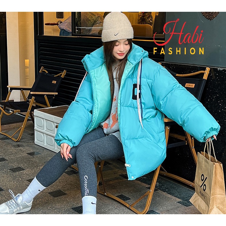 Áo khoác phao nữ đại hàn dáng rộng đẹp hàng loại 1 Quảng Châu dày ấm mũ liền✅sẵn hàng