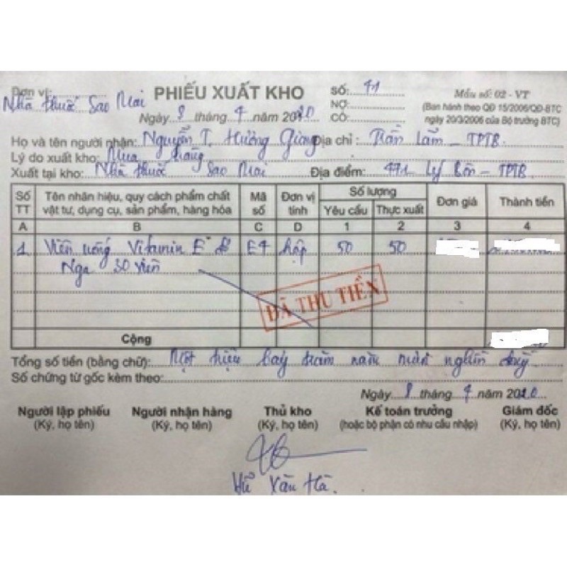 Vitamin E Toco 500mg Pháp hộp 30 viên