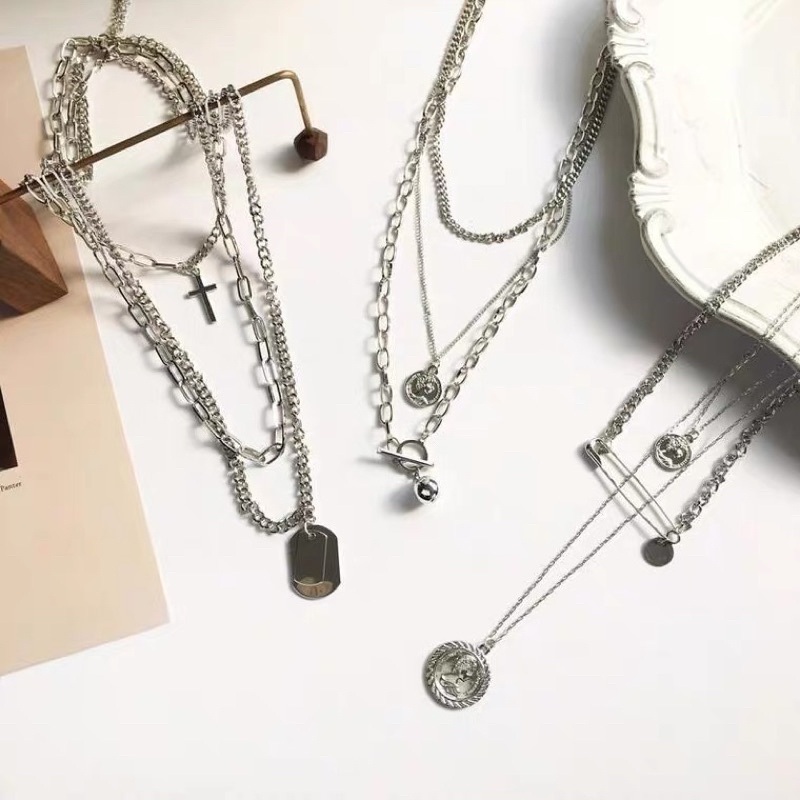 Set combo vòng cổ - Dây chuyển - Necklace - Accessories kim loại phong cách Hàn Quốc  rẻ lắm đó mua đi mà - Eighttuei