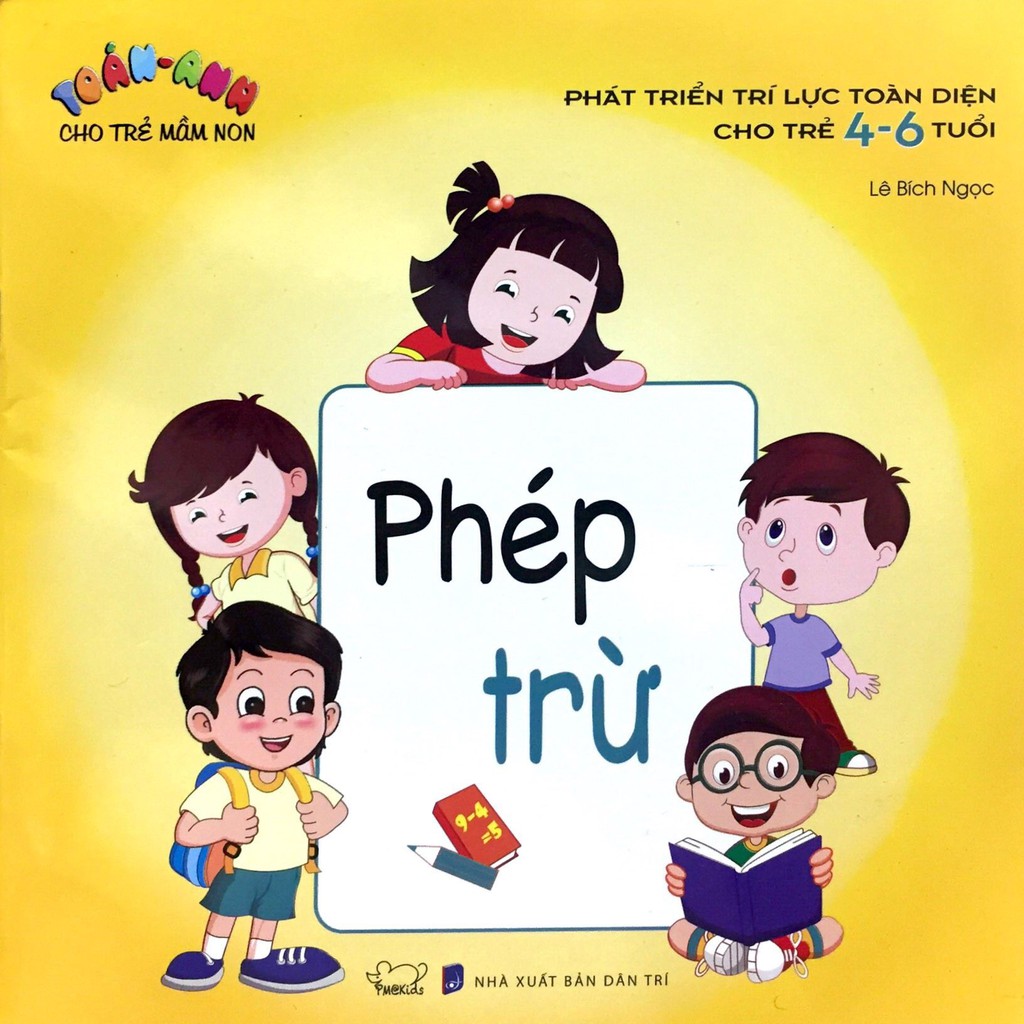 Sách - Toán - Anh cho trẻ (4-6T) - Phép trừ