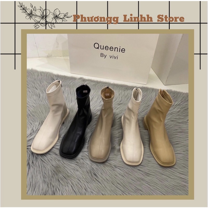 [SẴN] Boot nữ đế thấp phong cách Hàn Quốc (kéo để xem ảnh thật)