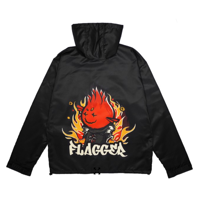 Áo khoác đen có mũ Flagger Eternal Flame - YÊU LÀ ĐỦ | BigBuy360 - bigbuy360.vn