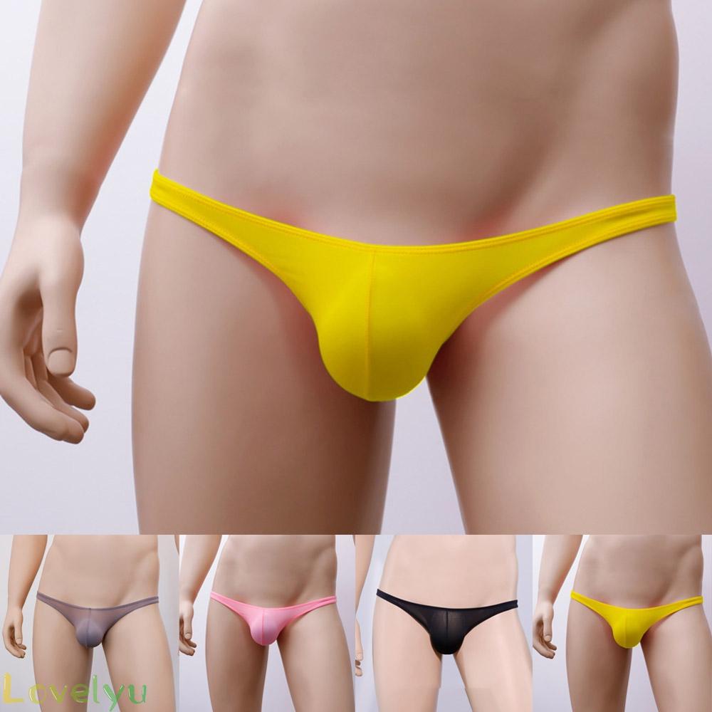 Quần lót lưng thấp bằng lụa băng thiết kế thời trang cho nam