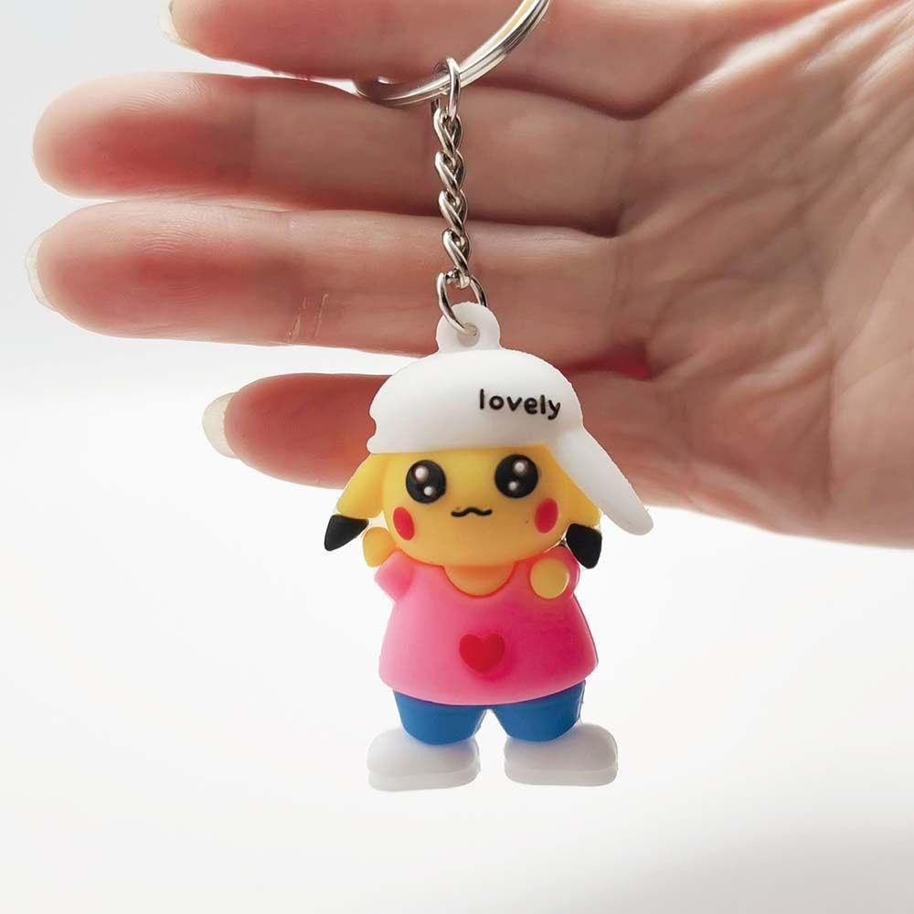 Móc Khóa Bằng PVC Hình Pikachu Đáng Yêu