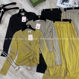 [SET ÁO DÚM] quần ống rộng