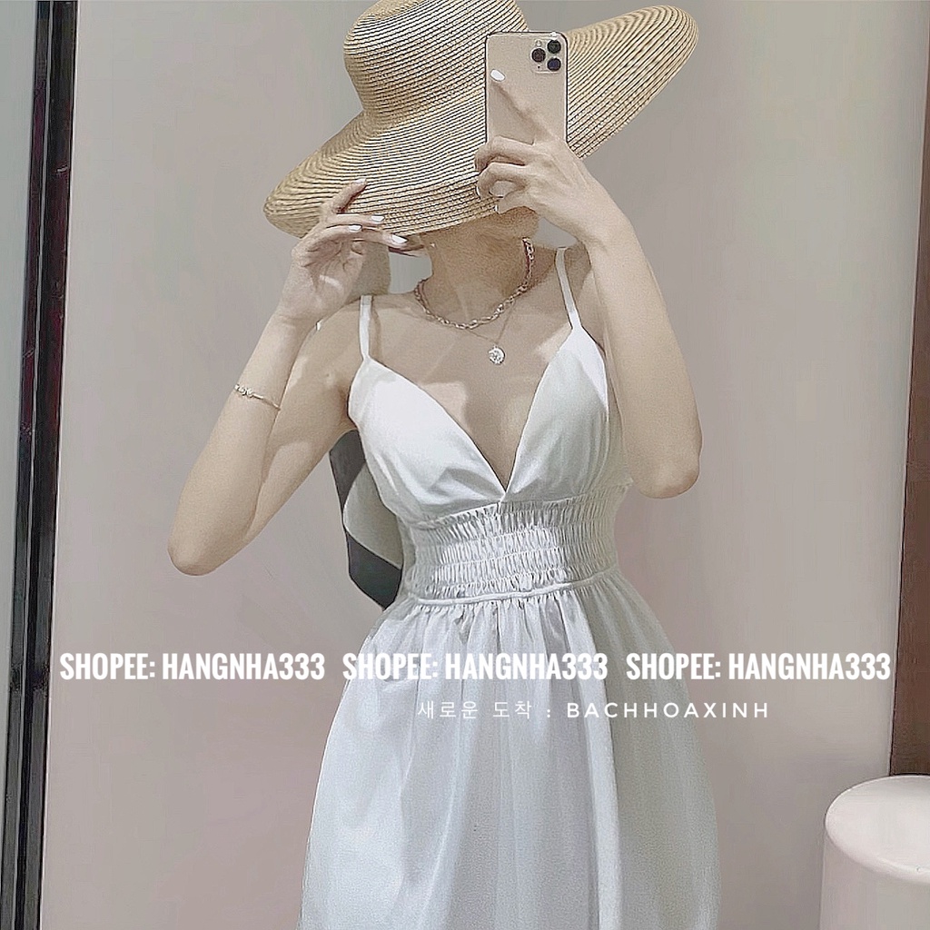 Maxi 2 chun eo dàng xòe form dài trẻ trung Ulzzang | BigBuy360 - bigbuy360.vn