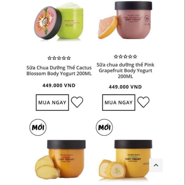 Sữa chua dưỡng thể The Body Shop đang sale cực mạnh