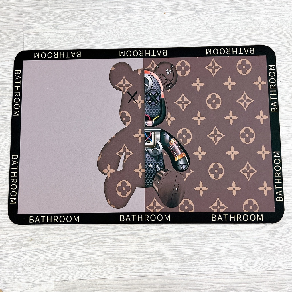 Thảm chùi chân silicon hút nước, chống trượt nhà tắm Dercor 4.0