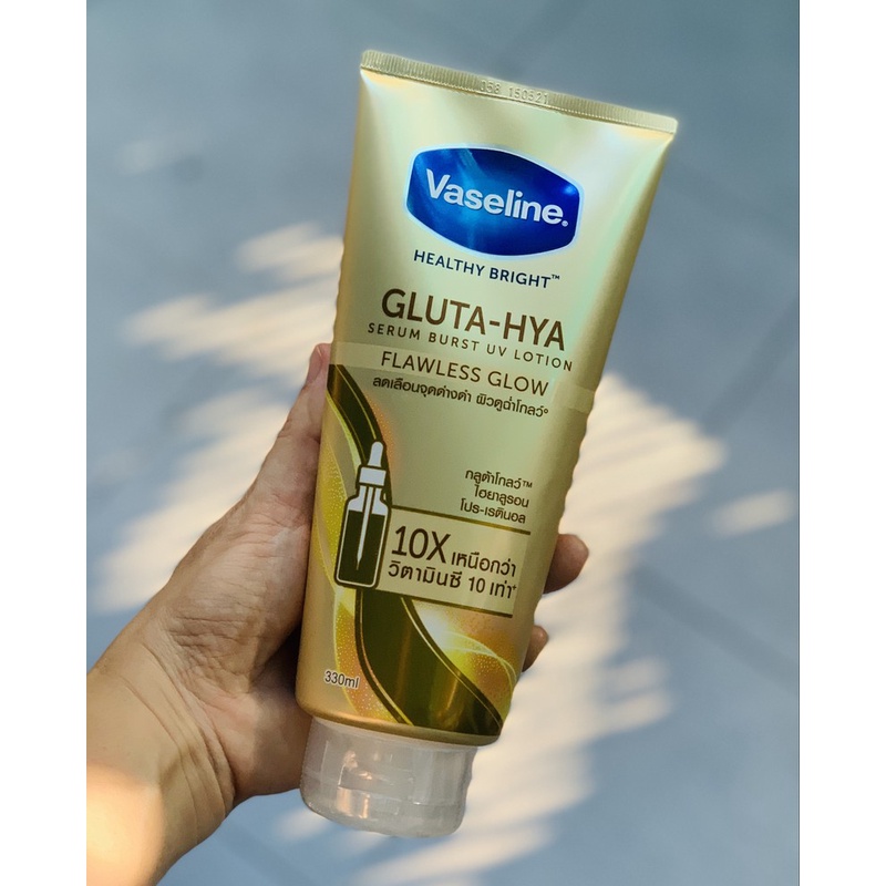 Kem dưỡng thể VASELINE 10X DÒNG SERUM GLUTA-HYA mới nhất 2021 Nội địa Thái Tuýp lớn 330ml