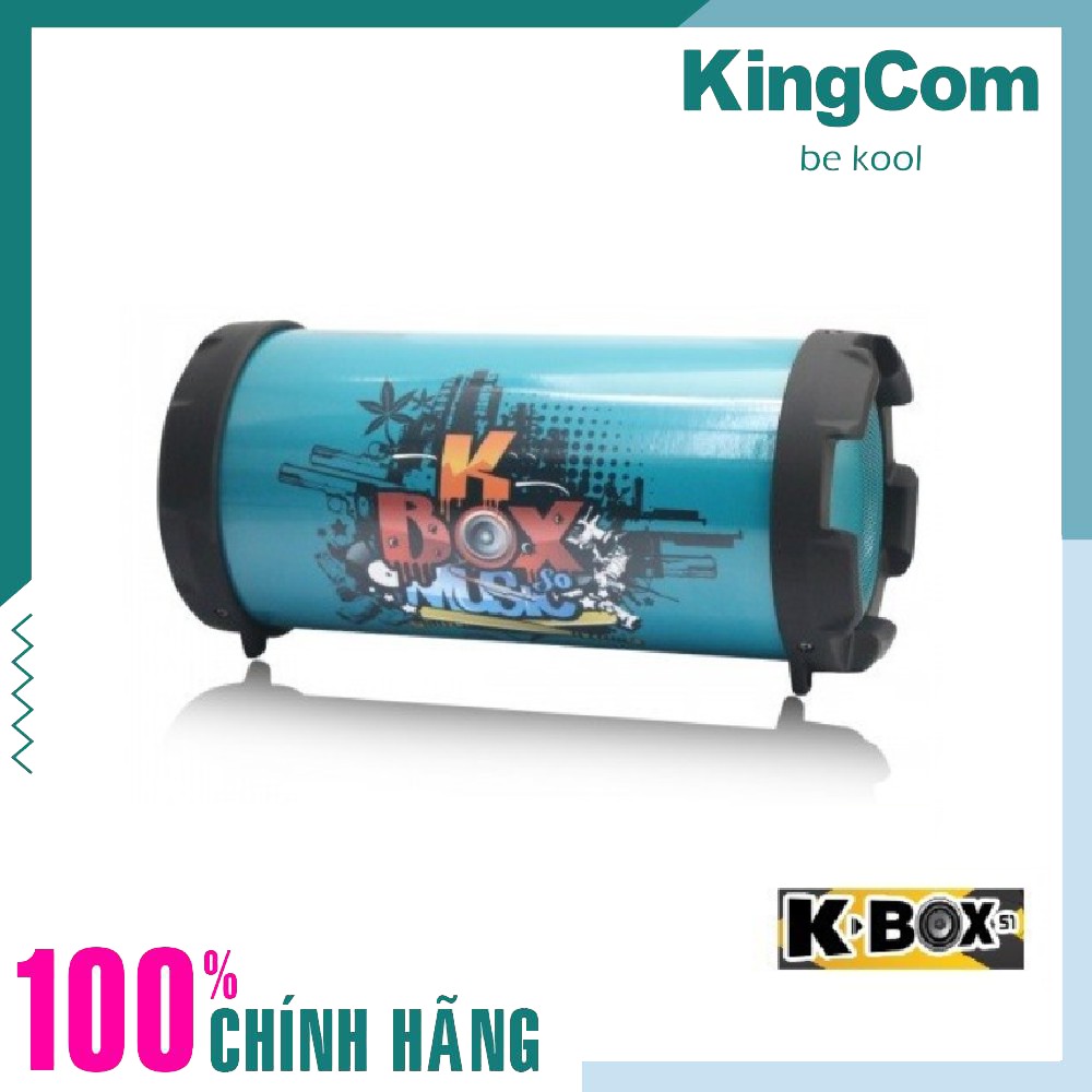 Loa Bluetooth KingCom KBOX S1, Pin 3250mAh Dùng Liên Tục 8 Giờ, Kết Nối USB, Thẻ Nhớ, Cổng AUX, Đài FM, Đi Kèm Dây Đeo