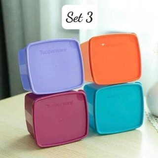 Set 4 hộp Tupperware ngăn mát (600ml)